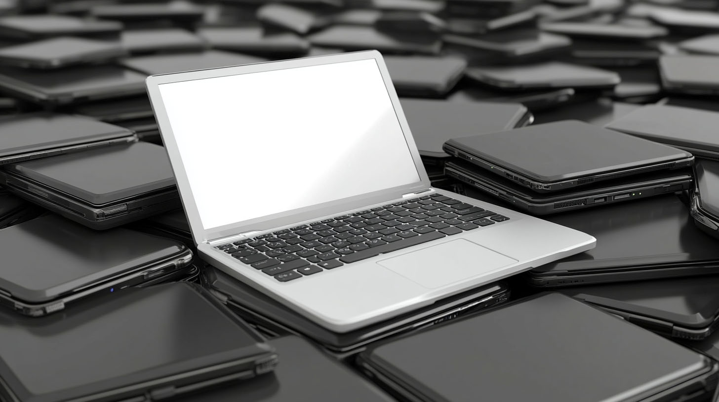 Alleinstellungsmerkmal weißer Laptop- Bild für Blogpost Diese 8 Designdisziplinen helfen, Produkte zu differenzieren. von Philip Reitsperger