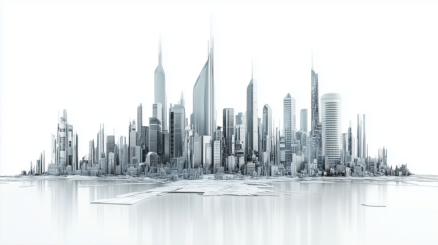 Futuristische Stadt - Bild für Blogpost The Kingdom of God: Markenarchitektur. von Philip Reitsperger