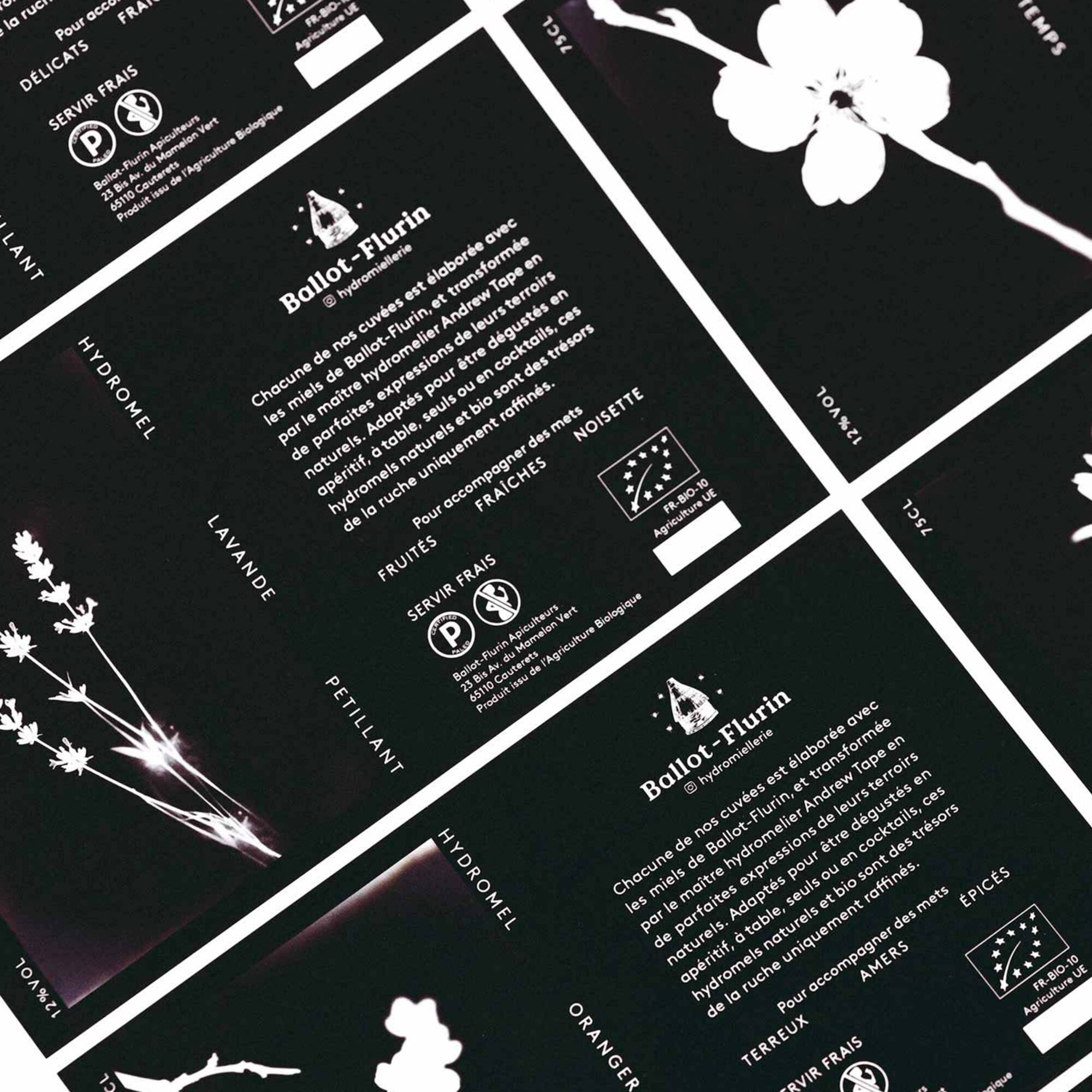 Closeup von Ballot Flurin Label © Identity Lab Wien