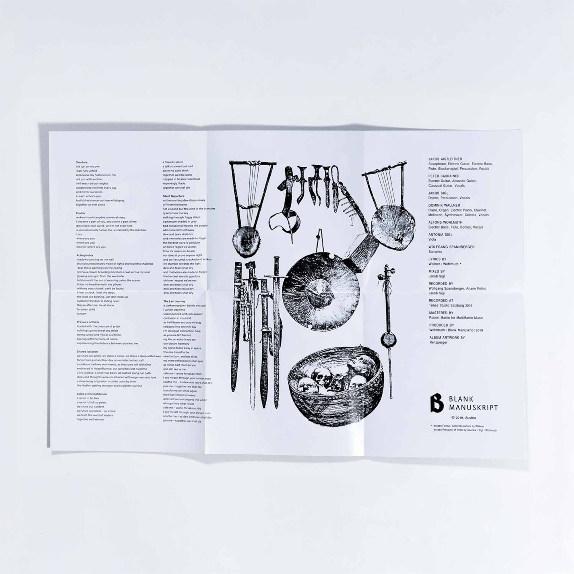 Blank Manuscript - Krásná Hora - Album Design Einlage © Philip Reitsperger