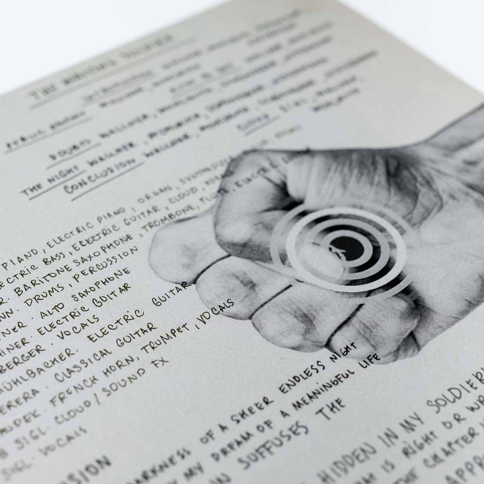 Blank Manuscript - The Waiting Soldier - Albumcover Innenseite © Philip Reitsperger